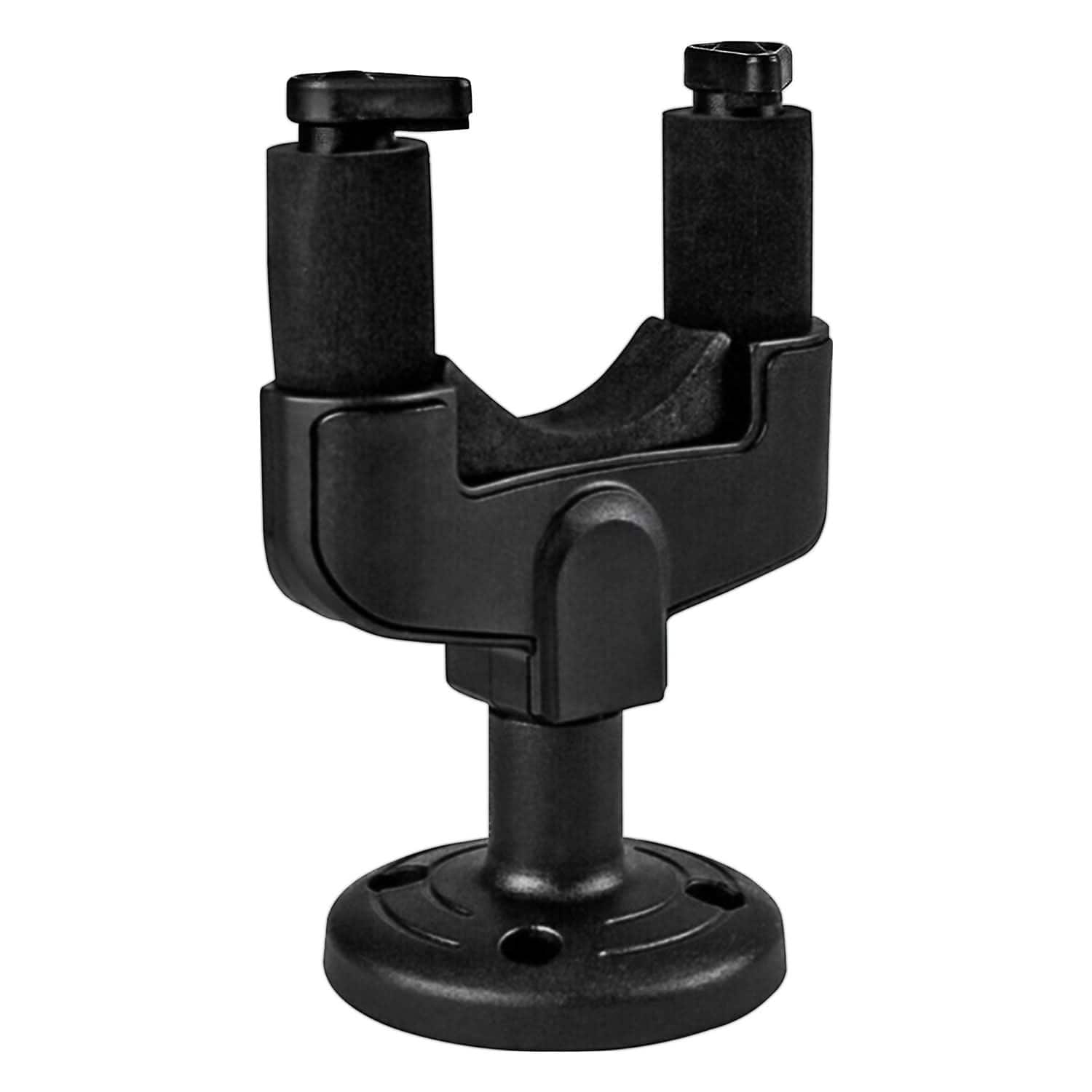 5 CORE - Guitar Wall Mount Auto Locking Hanger Adjustable Acoustic bass Holder-GH ABS 1pc - Black