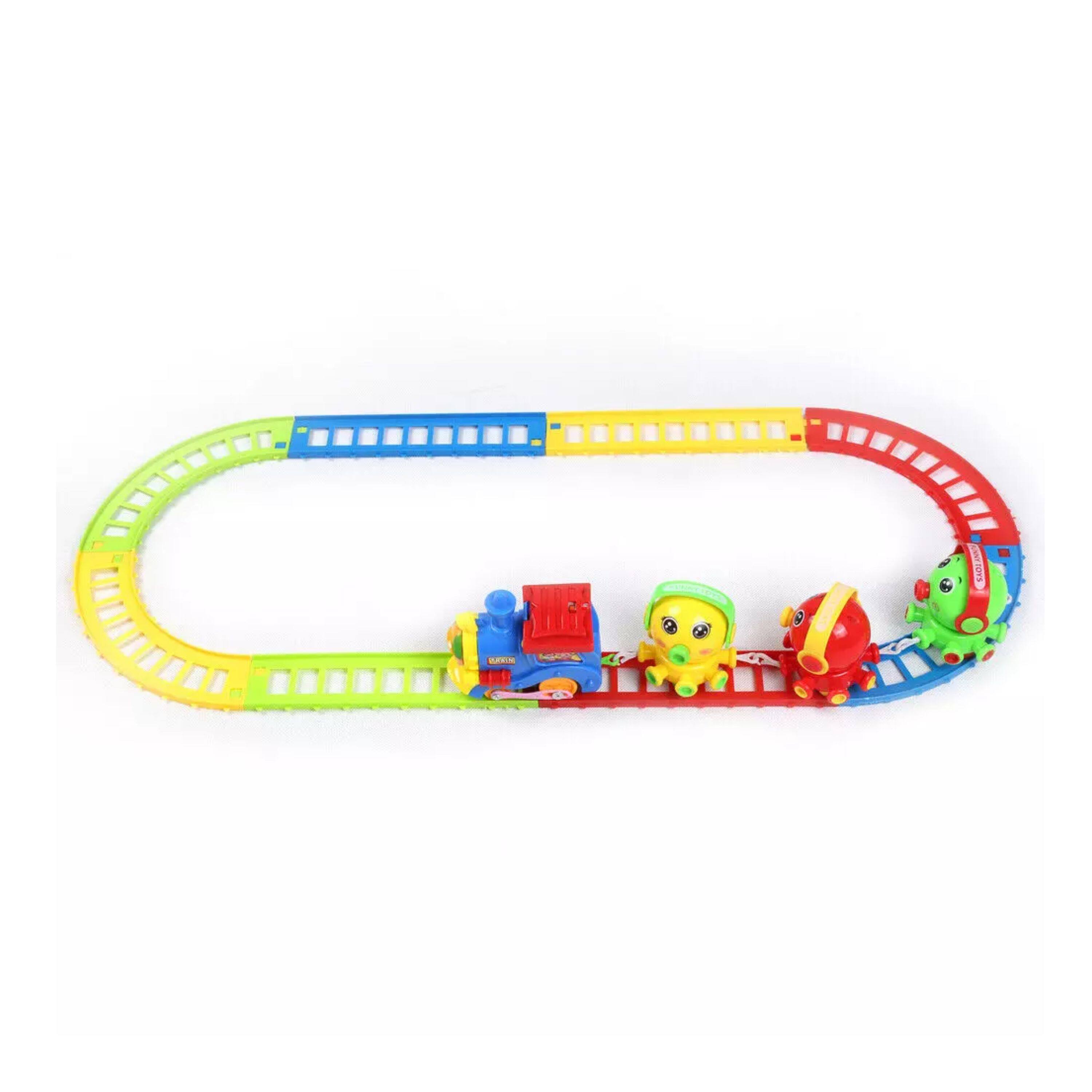 Left. Kitcheniva - Kids Electric Octopus Animal Friends Train Tracks Playset Toy With Music - Multicolor.