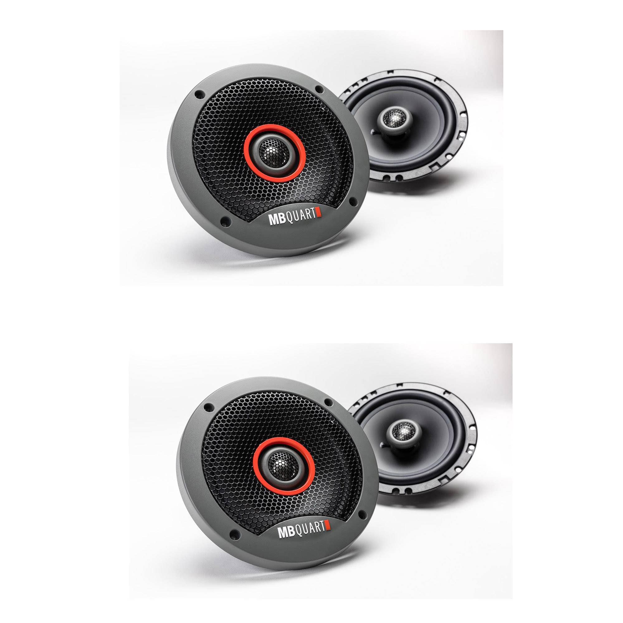 Maxxsonics - MB Quart Formula 5.25" 2 Way Coaxial Car Audio Speakers (2 Pack) - Black
