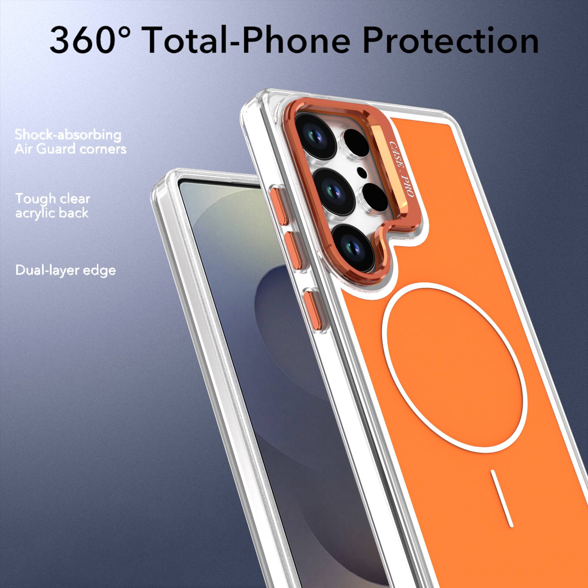 360° Total-Phone Protection

Shock-absorbing Air Guard corners

Tough clear acrylic back

Dual-layer edge