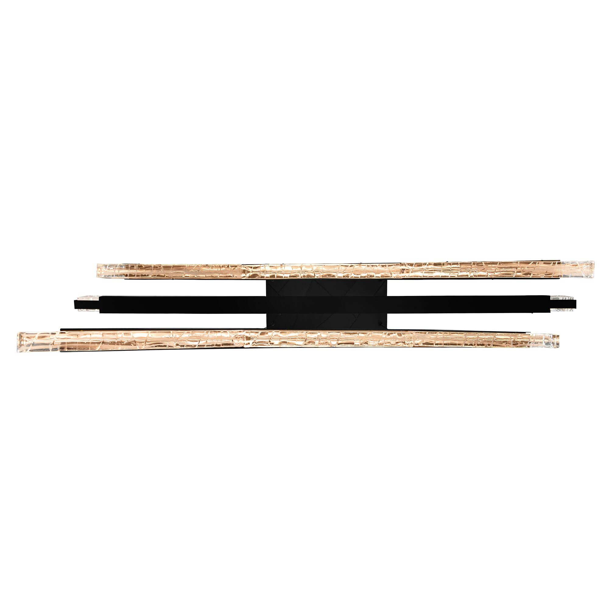 Alt View 2. CWI Lighting - Saber Integrated LED Black Chandelier - Black.