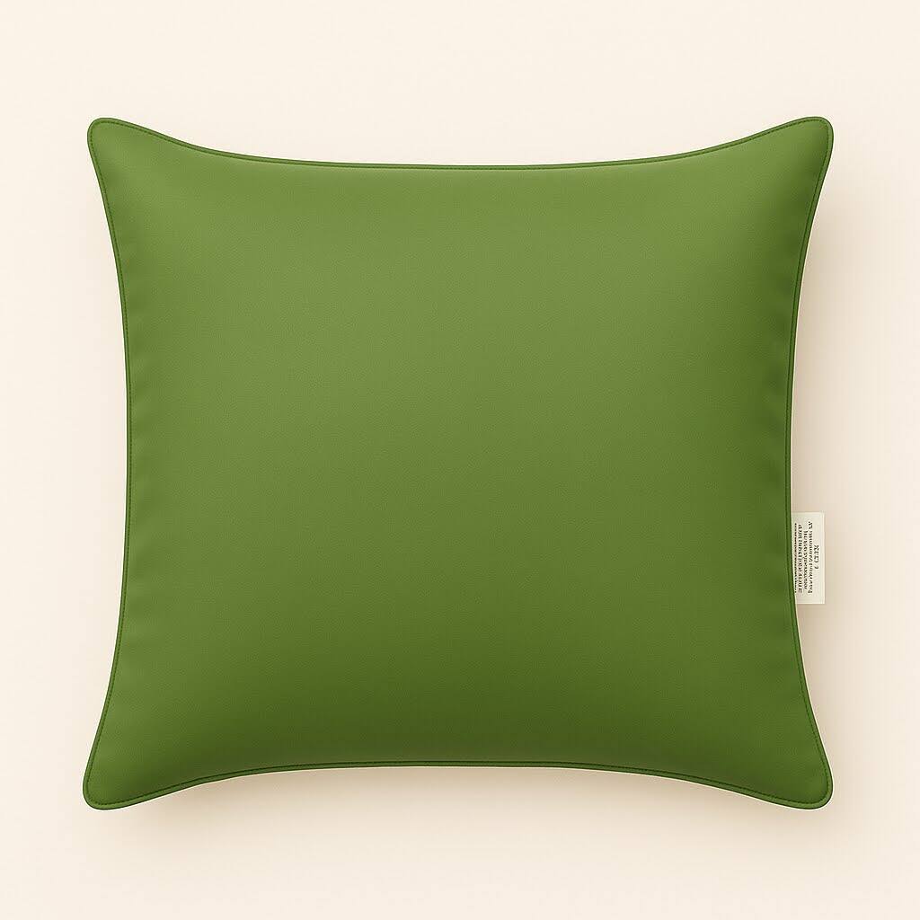 Angle. LuXeo - 2-Pack Indoor-Outdoor Throw Pillow /Size:18" x 18" - Green.