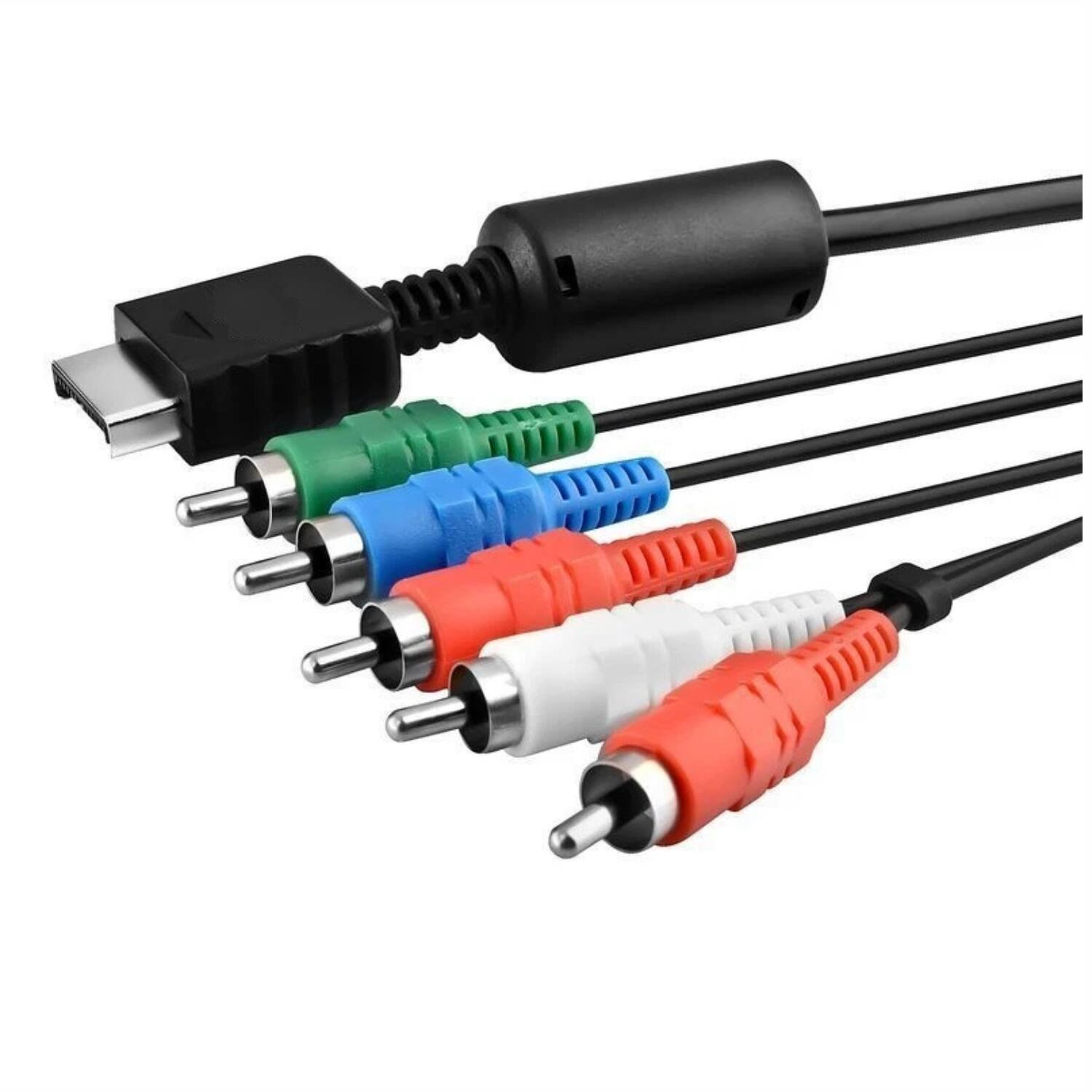 Back. Stock Preferred - 6FT HD Component RCA AV Video Audio Cable Cord - Black.