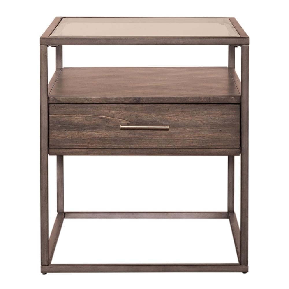 Alt View 4. Liberty Furniture Industries - Jamestown End Table in Tobacco - Brown.