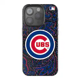 Keyscaper - MLB - Chicago Cubs Paisley Bling iPhone Case - 15 - Black