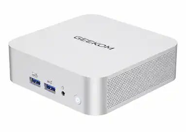 GEEKOM - A5 Pro Mini PC AMD Ryzen 5 7530U, 16GB DDR4 RAM, 512GB NVMe SSD Storage - Silver