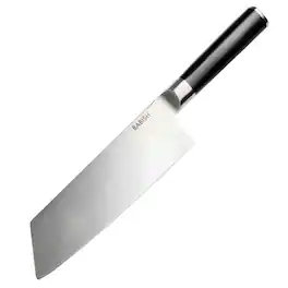 Babish - 7.5 Inch High-Carbon Stainless Steel Full Tang Clef Knife - Black