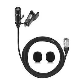 METALTON - Lavalier Lapel Microphone Unidirectional Condenser Super Cardioid Mic Compatible With Audio technica - Hirose 4 Pin Plug Compatible with Audio-Technica