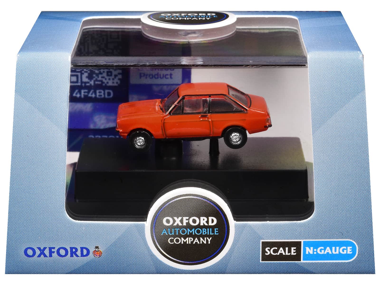 Ford Escort Mk2 RHD (Right Hand Drive) Carnival 1/148 (N) Scale Diecast Model Car by Oxford Diecast - Red