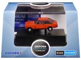 Ford Escort Mk2 RHD (Right Hand Drive) Carnival 1/148 (N) Scale Diecast Model Car by Oxford Diecast - Red