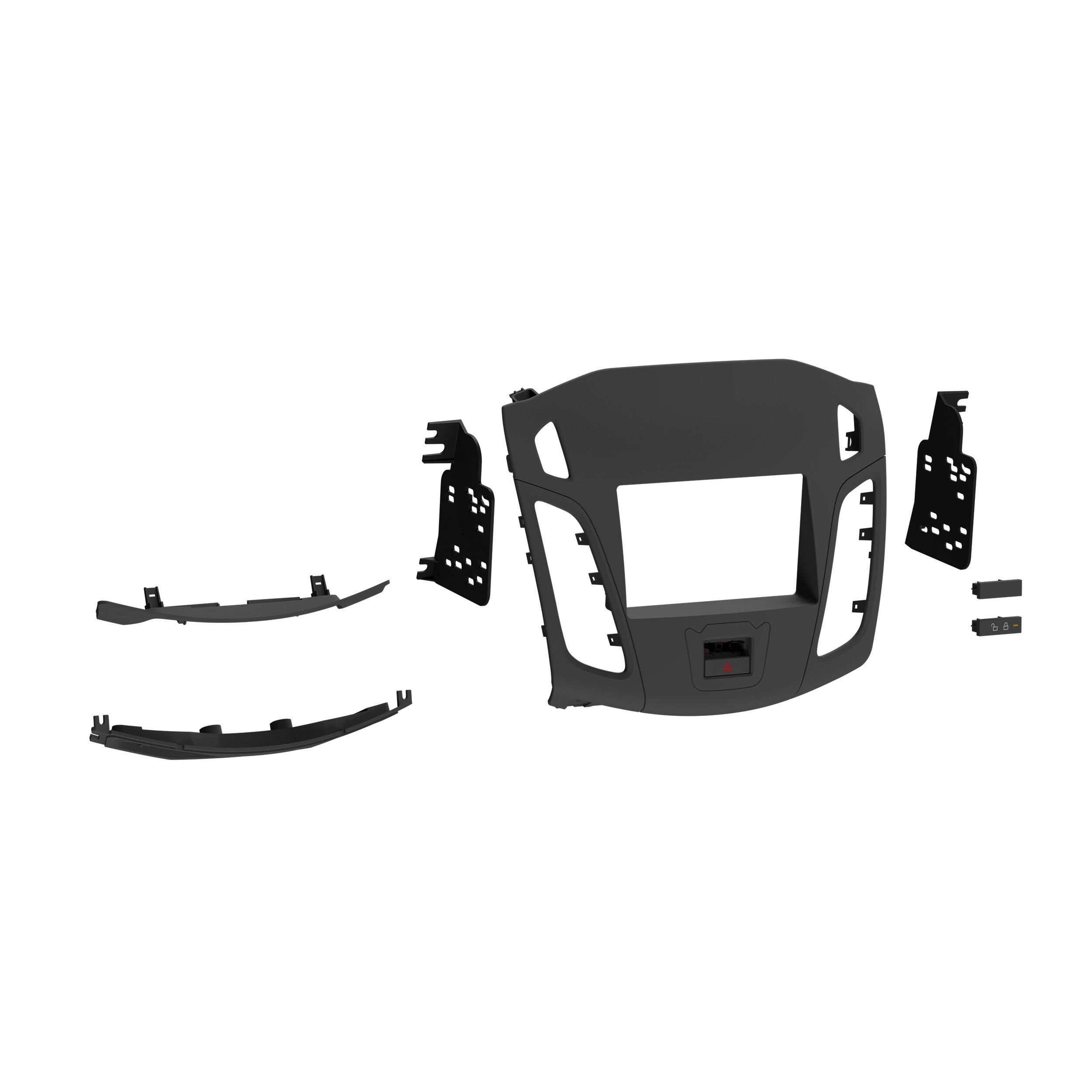 Angle. Metra - Stereo Installation Kit for 2012-2018 Ford Focus Vehicles - Matte Black.