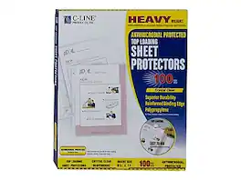 C-line - Heavyweight Polypropylene/PP Sheet Protectors, Heavyweight, 100/Box - Clear