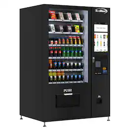 Koolmore - Refrigerated Snack and Drink Vending Machine with 60 Slots and 22 Inch Touch Screen with Bill Acceptor - Black
