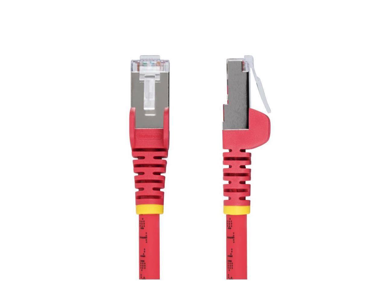 Alt View 1. StarTech.com - StarTech 1ft Red CAT6a Ethernet Cable Model NLRD-1F-CAT6A-PATCH.