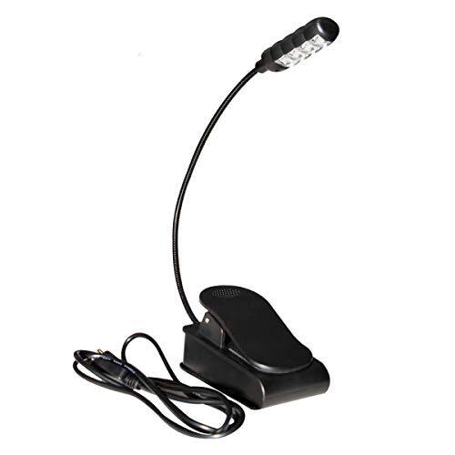 Alt View 8. On Stage Stands - On-Stage LED2214 USB-Rechargeable Sheet Music Light (Clip-On Music-Stand Lighting, Tabletop Base, Adjustable Gooseneck, - Black.