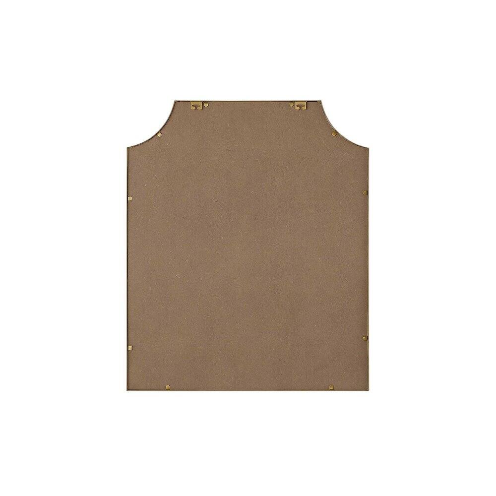Angle. Elegant Kitchen and Bath - Notched Metal Mirror 30x36 inch in Brass - Brass.
