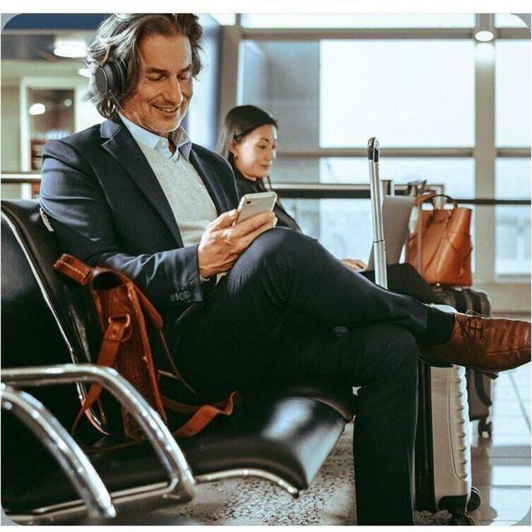 Alt View 2. Yealink - Yealink Bluetooth Business Headset - Microsoft Teams Certification - Stereo - Wireless - Bluetooth - 150 ft - 20 Hz to - Black.