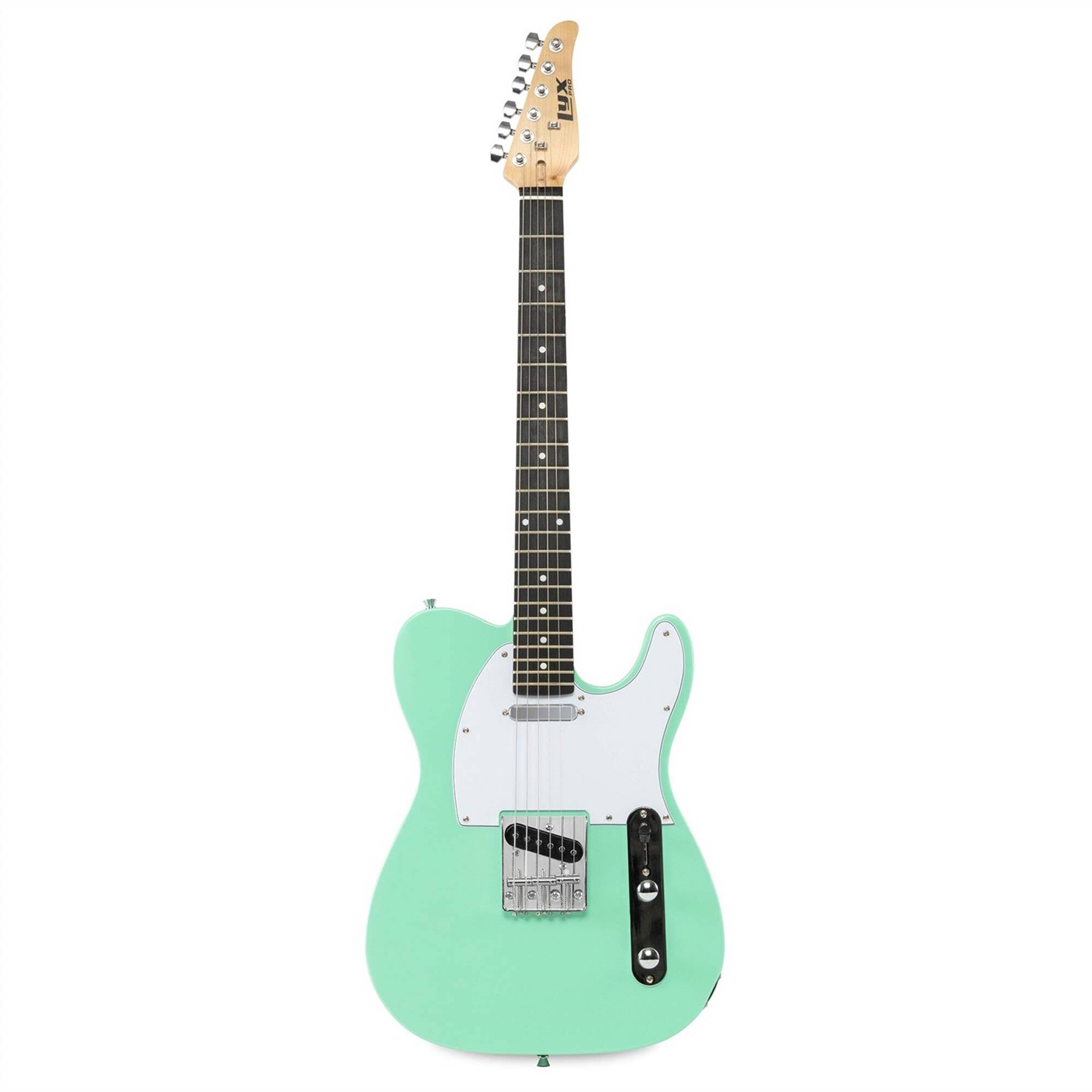 Front. Lyxpro - 39” Electric Guitar TL Series, Solid Body Guitar W/3-Way Switch & Tone Controls - Green.