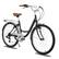 Front. HILAND - HILAND 26 Inch Beach Cruiser Bike for Adults, 7 Speed Step-Through Women Bicycle with Rear Rack, Hybrid Bike Black - Black.