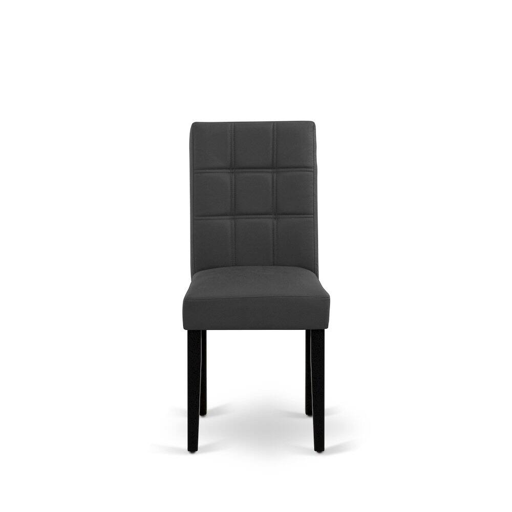 Alt View 9. East West Furniture - 5 Piece Kitchen Table Set contain A Dinner Table - Black.
