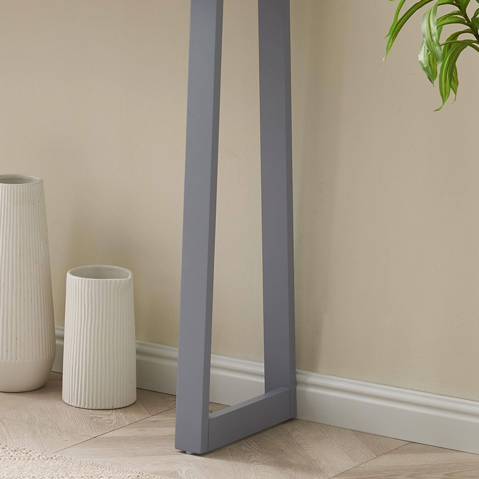 Alt View 1. Kings Brand Furniture - Kings Brand Furniture Claude Narrow Console Table - Dark Grey.