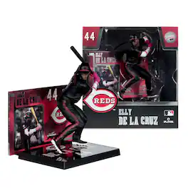 McFarlane Toys - Cincinnati Reds MLB 7-Inch Figure | Elly De La Cruz (City Connect Jersey) - Black