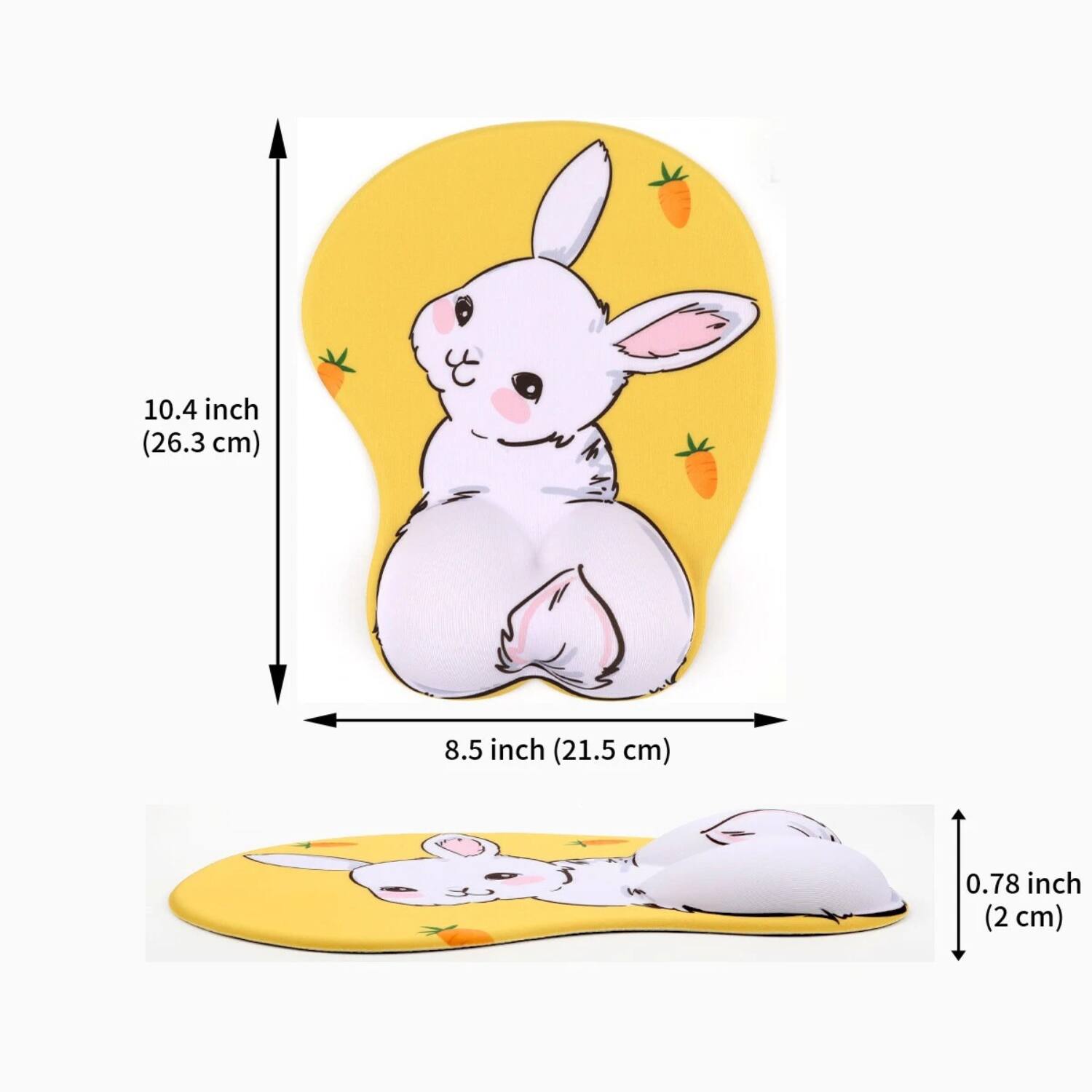 10.4 inch (26.3 cm)  
8.5 inch (21.5 cm)  
0.78 inch (2 cm)