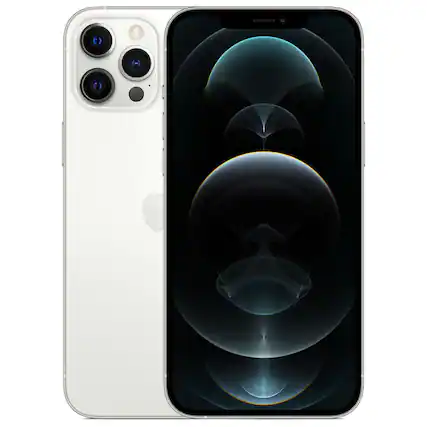 Front. Apple - iPhone 12 Pro Max A2342 (Fully Unlocked) 256GB - Silver.