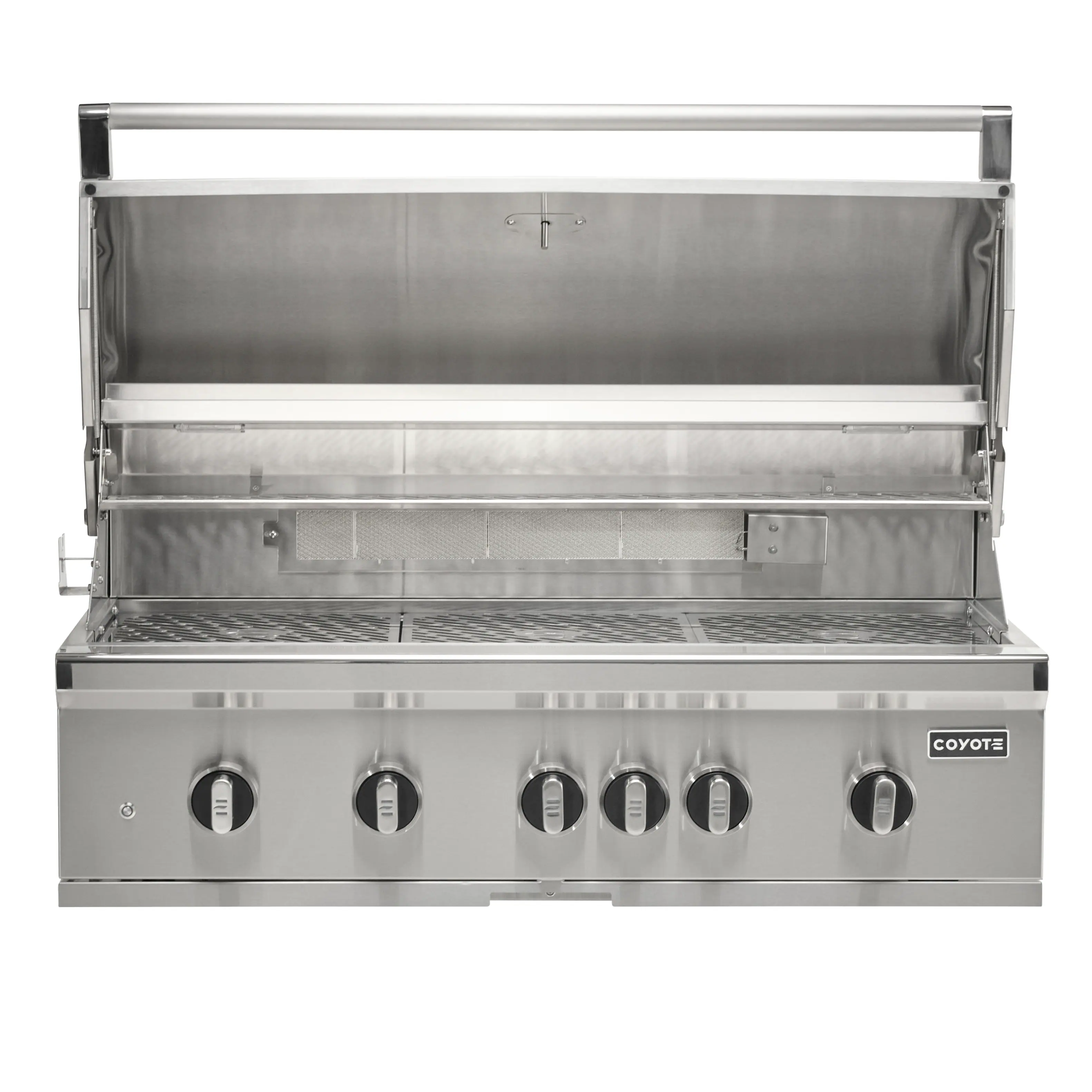 Angle. Coyote Outdoor Living - 42" Coyote Outdoor Living SL-Series Built-In Liquid Propane Gas (LP) Grill - Stainless Steel.