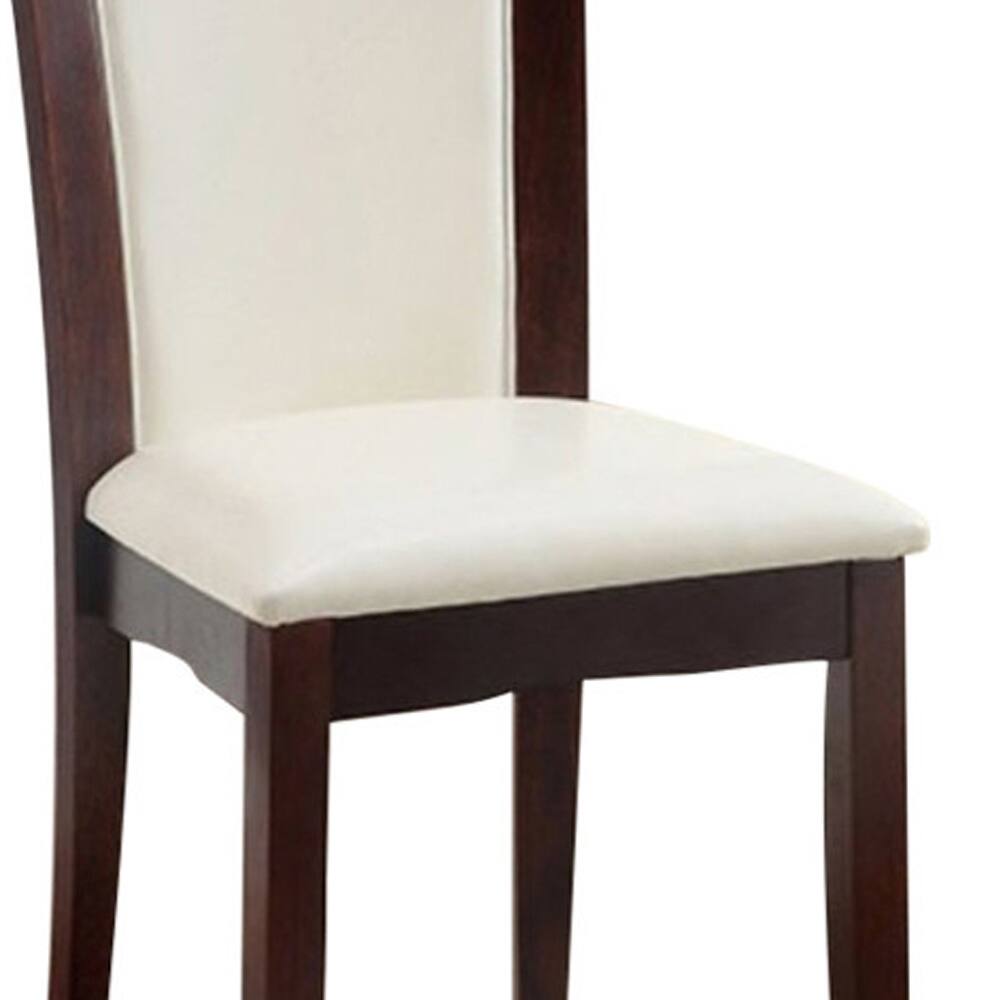 Alt View 2. Manhattan Lane - Manhattan I Contemporary Side Chair, White Finish, Set of 2 - White.