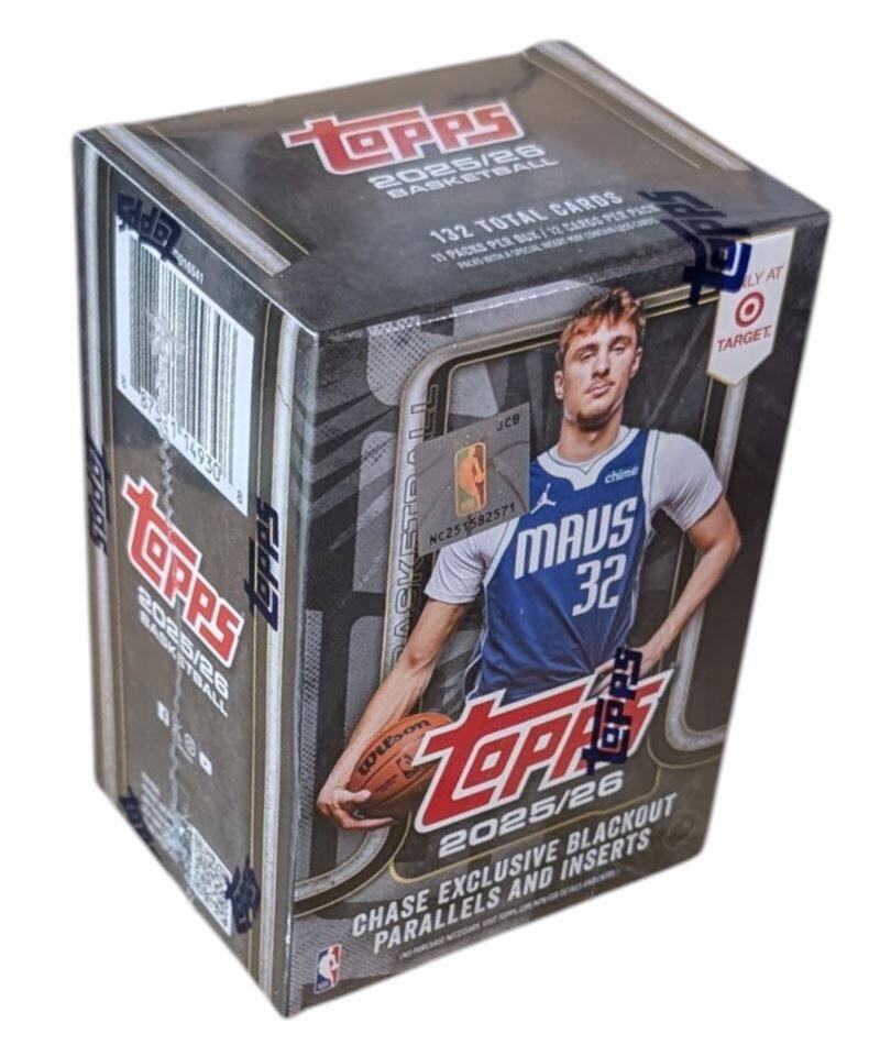 2025 26 Topps Basketball Blackout Exclusive Value Box (11 Pack Box