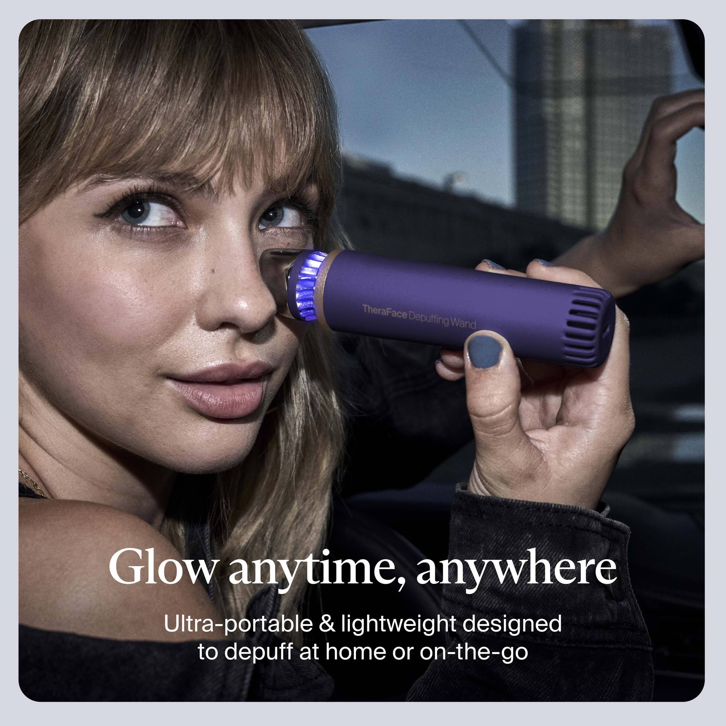 TheraFace Depuffing Wand

Glow anytime, anywhere

Ultra-portable & lightweight designed to depuff at home or on-the-go
