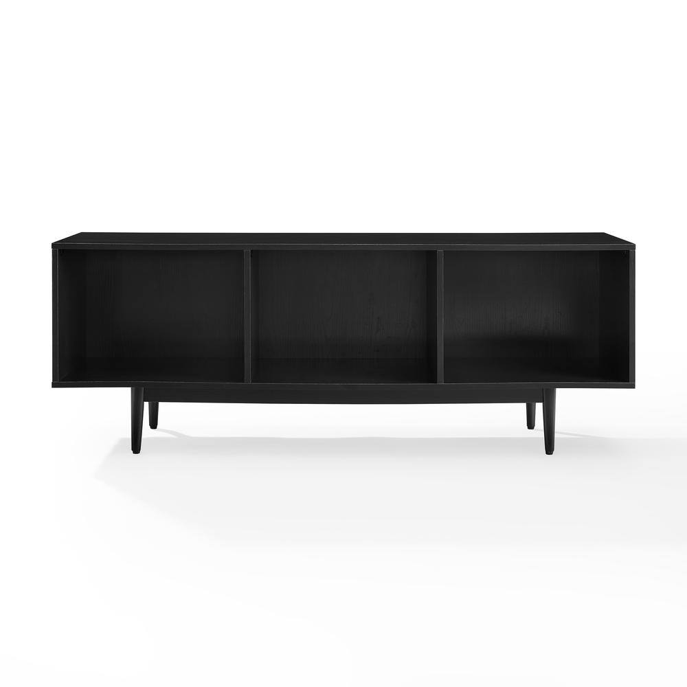 Back. Crosley Furniture - Liam Large Record Player Stand With Vinyl Storage - Black.