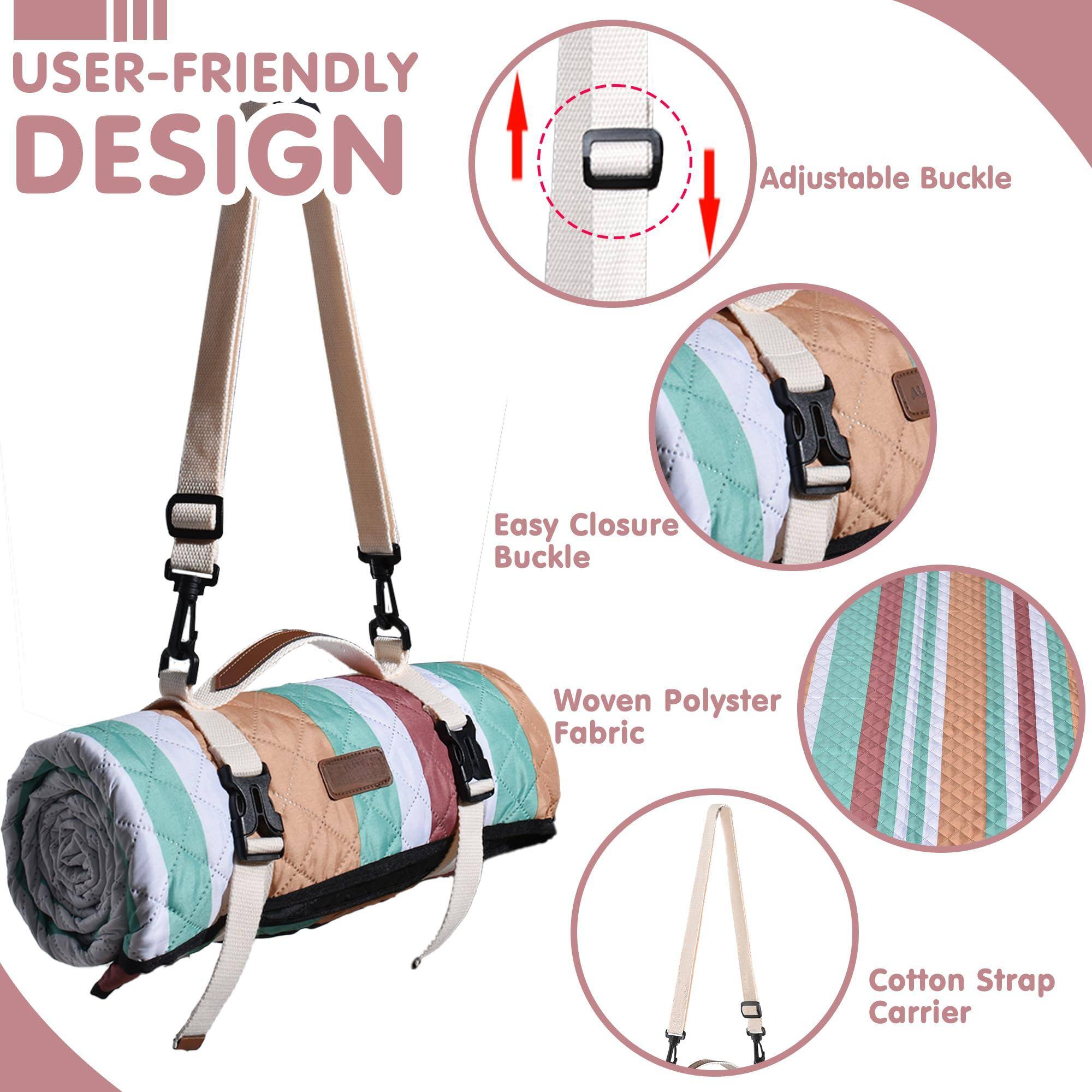 USER-FRIENDLY DESIGN

- Adjustable Buckle
- Easy Closure Buckle
- Woven Polyester Fabric
- Cotton Strap Carrier