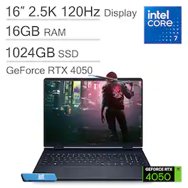 Alienware - 16 Aurora 16" 2.5K Gaming Laptop - Intel Core 7 240H 2024 - 16GB Memory - NVIDIA GeForce RTX 4050 6GB - 1TB Storage - Interstellar Indigo