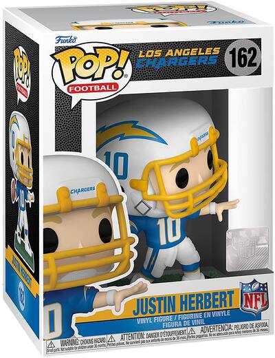 Funko Pop! NFL: Chargers- Justin Herbert (Home Uniform) Funko Pop! NFL: Chargers- Justin Herbert (Home Uniform)