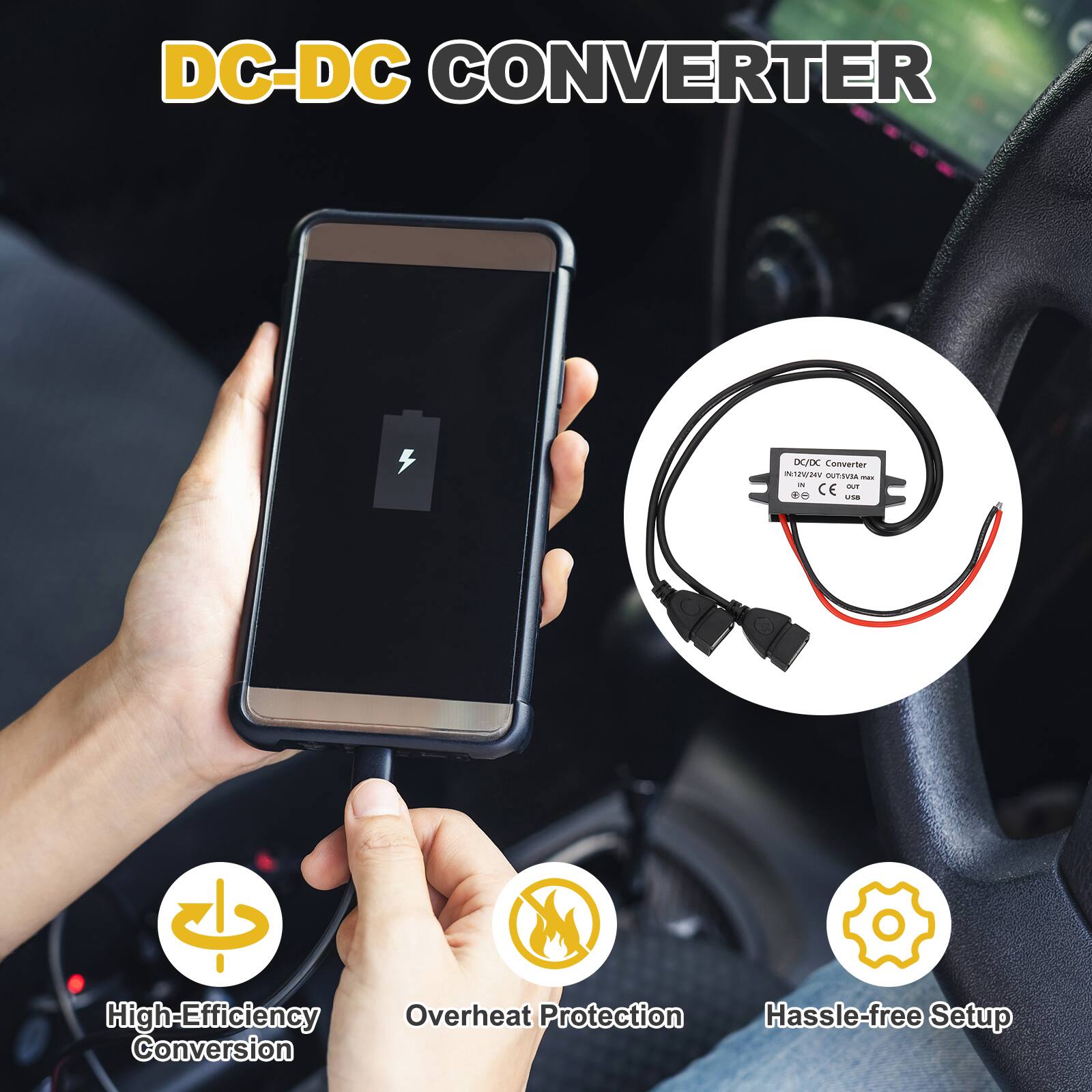 DC-DC CONVERTER

- High-Efficiency Conversion
- Overheat Protection
- Hassle-free Setup