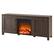 Alt View 14. Camden&Wells - Chabot Log Fireplace TV Stand for TVs up to 65" - Alder Brown.