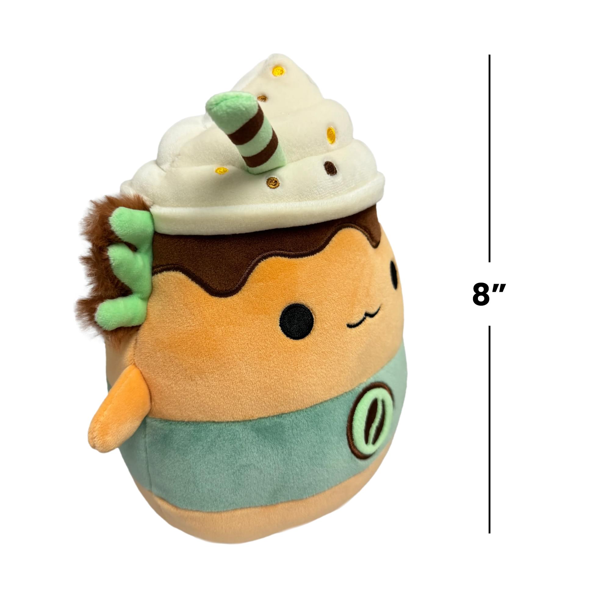 Alt View 1. Kellytoy - Squishmallows 8 Inch Plush | Nakobe The Latte Axolotl - Tan.