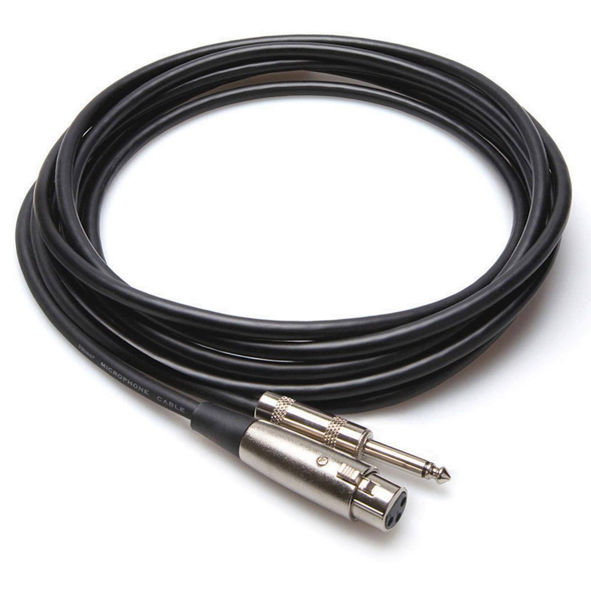 Hosa Technology - Microphone Cable, Hosa XLR3F to 1/4" TS, 10'
