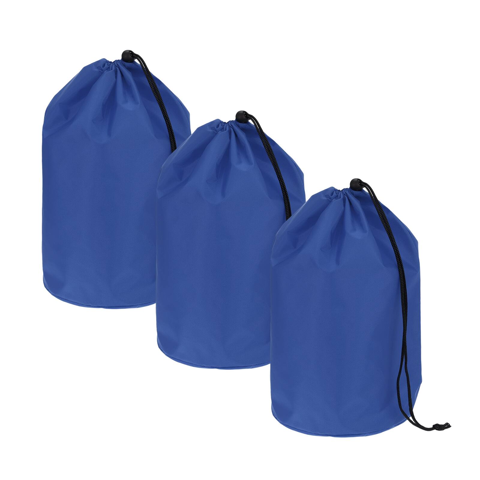 Front. Unique Bargains - Drawstring Bag with Toggle & Cinch - Portable Outdoor Ditty Storage Sack, 7x12.6in for Backpacking Camping - Sapphire.