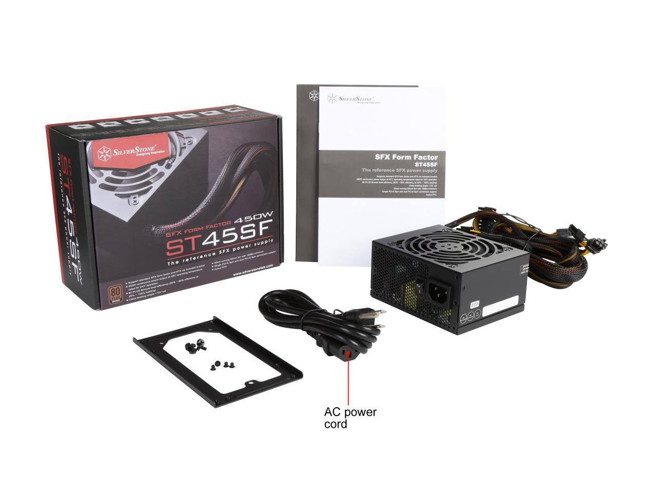 BRCa890 SUvERS STONE Dgning ST42A 4S5P I ST45SF SFX The roterence FORM FACTOR SFX Dower 450W SUDDIY 80 SIFEn Szove SFX Form Factor ST4SSF The reference SFX power supply - - 8 200 AC power cord

SFX Form Factor
ST45SF
The reference SFX power supply

AC power cord