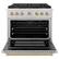 Angle. ZLINE - 36 in. Wide 6 Burner Autograph Paramount Gas Range with DuoPro Cooktop & Champagne Bronze Accents (PSGRZ-36-CB) - Stainless Steel.