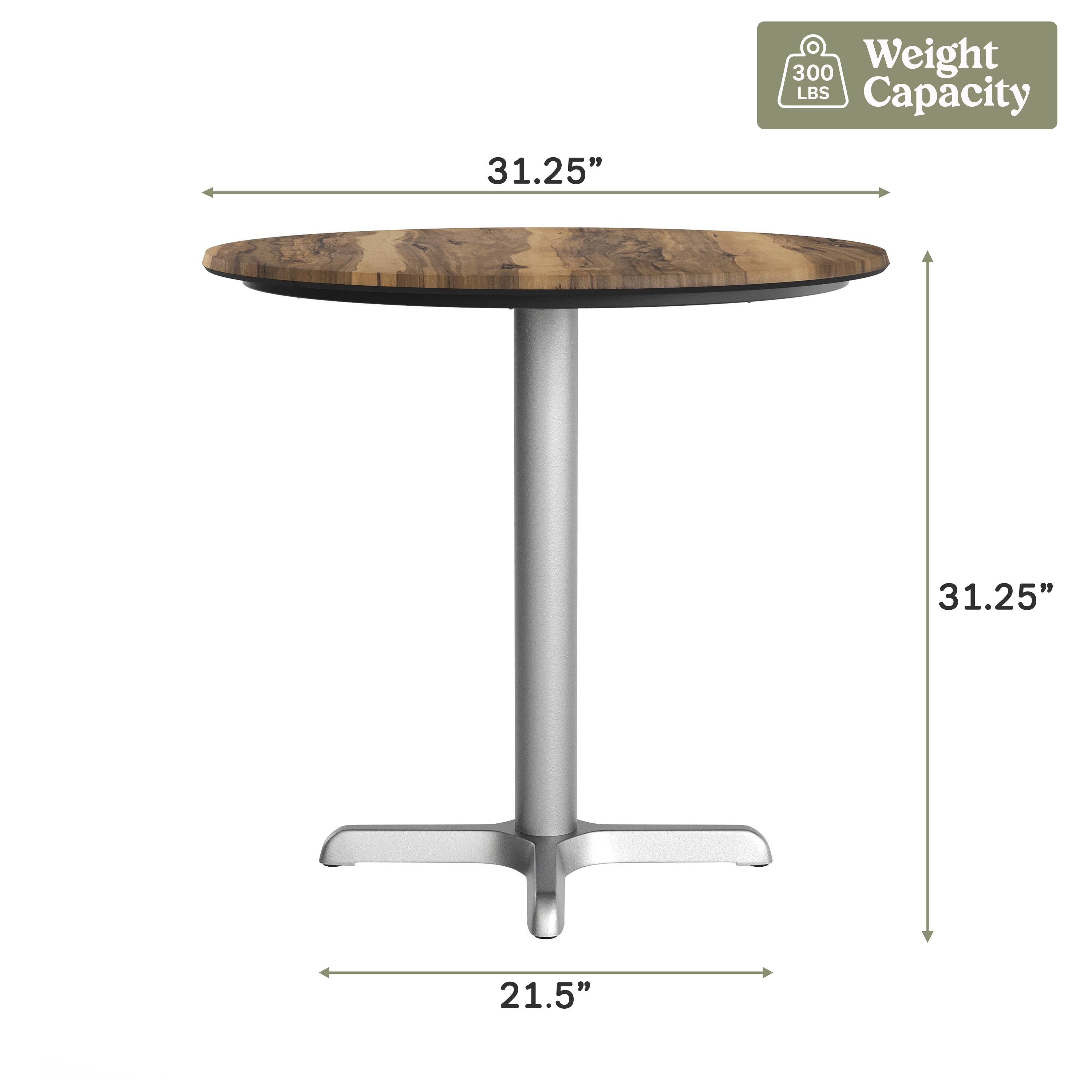 300 Weight LBS Capacity  
31.25"  
31.25"  
21.5"