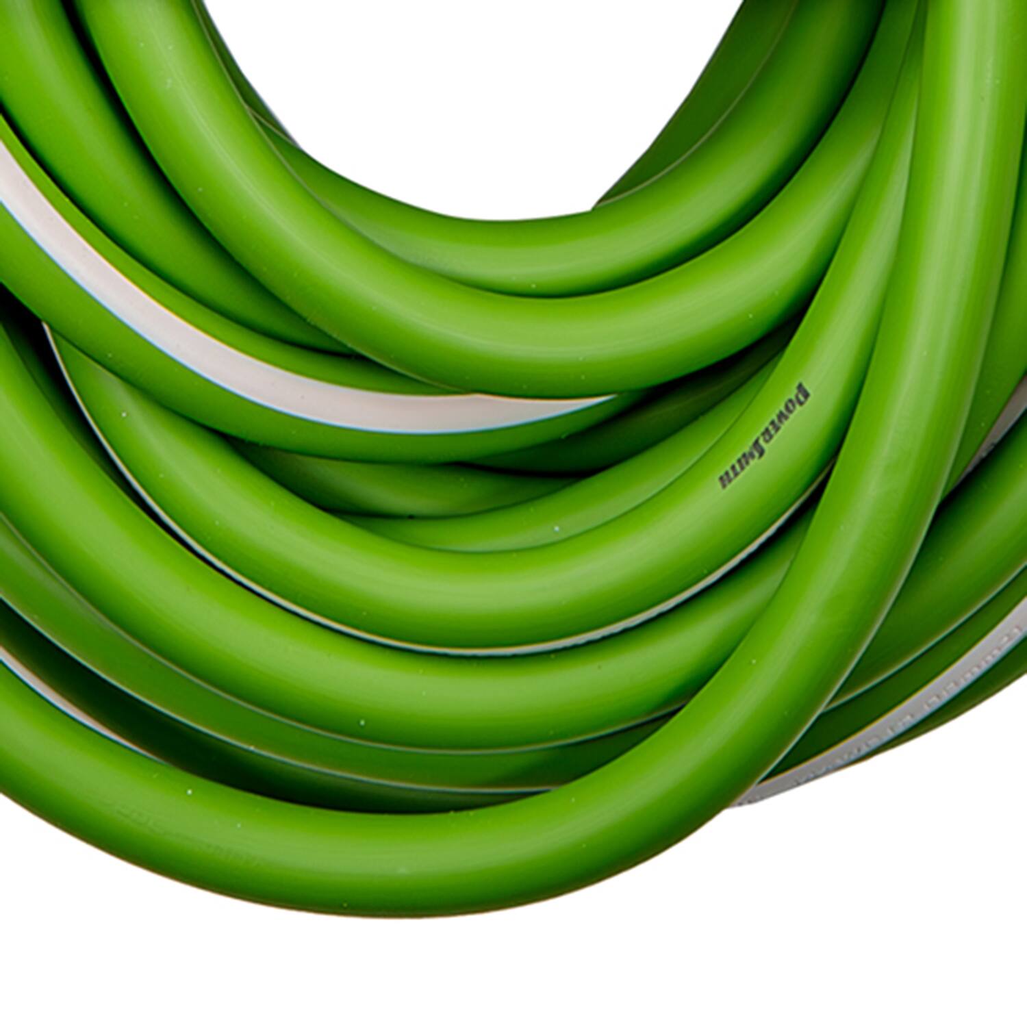 Back. PowerSmith - 1-Outlet 15A 3-Prong Grounded Rubber-Jacket Outdoor Locking Extension Cord, 14-Gauge, Lighted Straight Plug, 50 ft - Green.