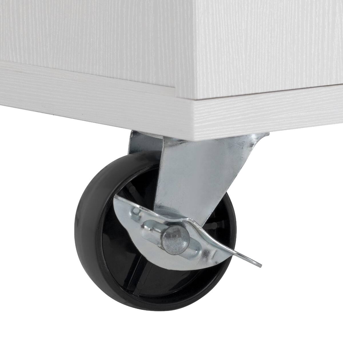 Angle. Loheer - Loheer 85.5" Kitchen Island with Extendable Dining Table, Rolling Kitchen Island with Power Outlet, White - White.