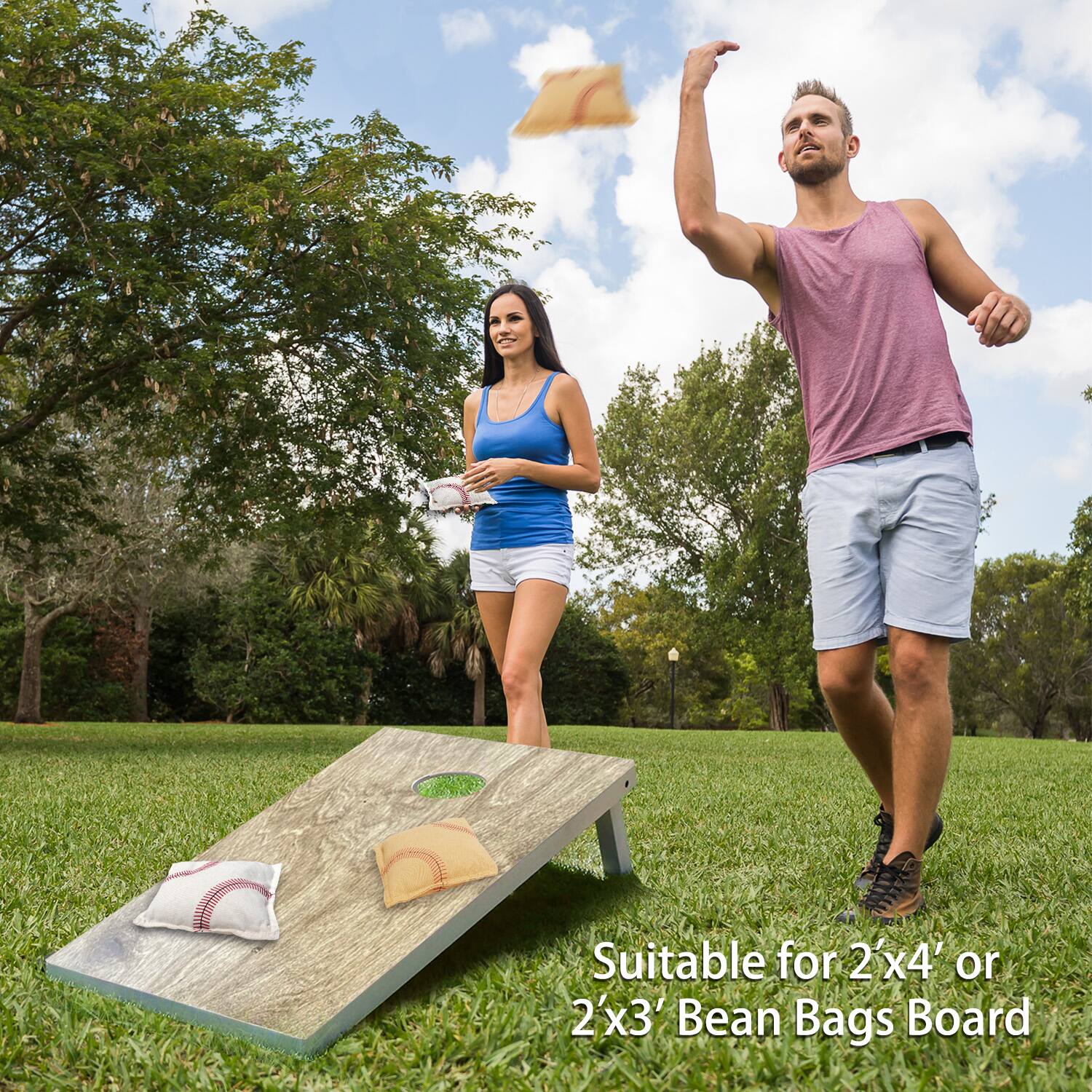 Suitable for 2'x4' or 2'x3' Bean Bags Board
