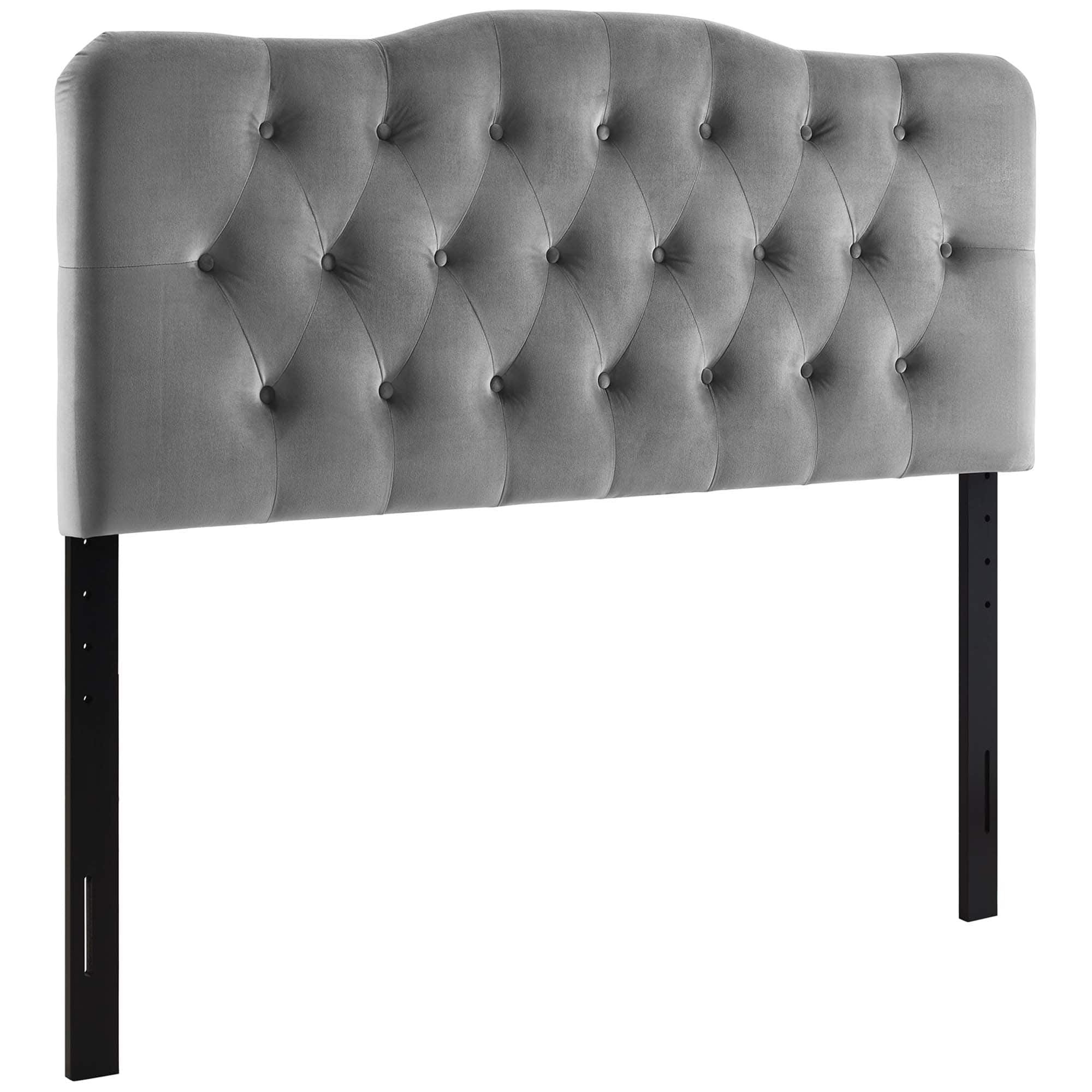 Annabel Diamond Tufted Performance Velvet Queen Headboard by Modway - Gray price history on PriceWatchPro
