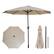 Front. Above - OneClick 2 9 Feet Market Umbrella - Tan.