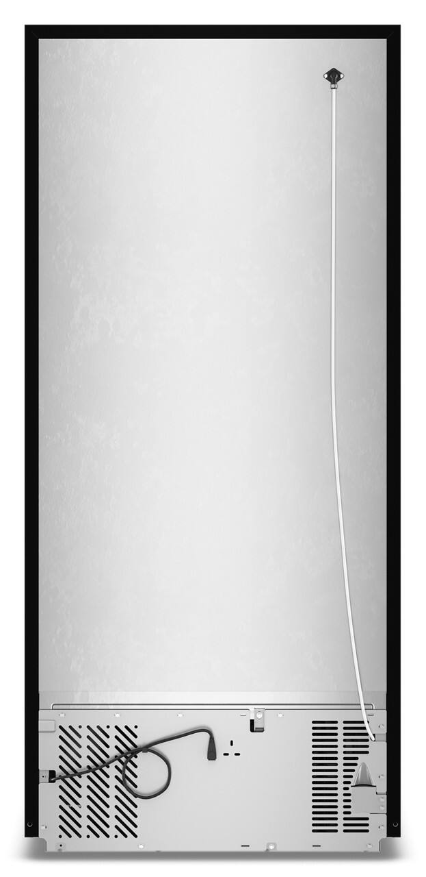 Back. Amana - 19 Cu. Ft.Garage Ready Top-Freezer Refrigerator and - Black.